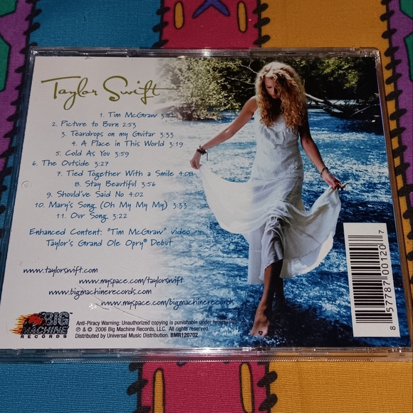 2006 Original First Press Taylor Swift Self Titled CD Big Machine Records - Picture 2 of 4